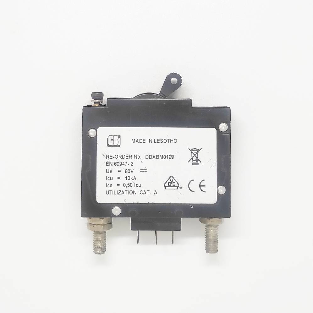 کلید اتوماتیک DC هیدرومغناطیسی CBI 100A 80V مدل DDABM0198 تک‌پل