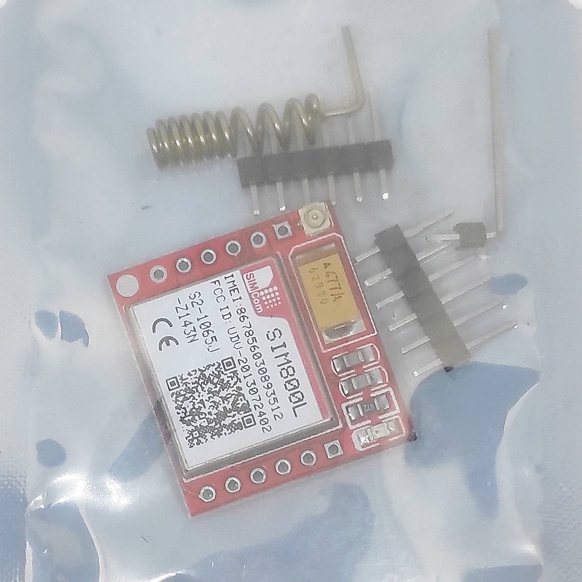 ماژول GSM/GPRS چهارباند SIMCom SIM800L 850/900/1800/1900MHz