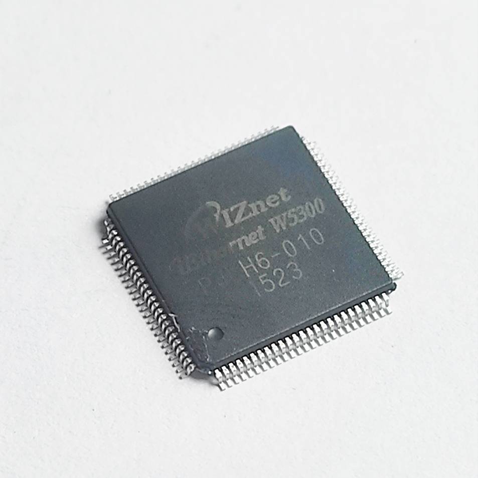 آی‌سی کنترلر اترنت W5300 برند WIZnet با TCP/IP سخت‌افزاری، رابط باس 8/16 بیتی