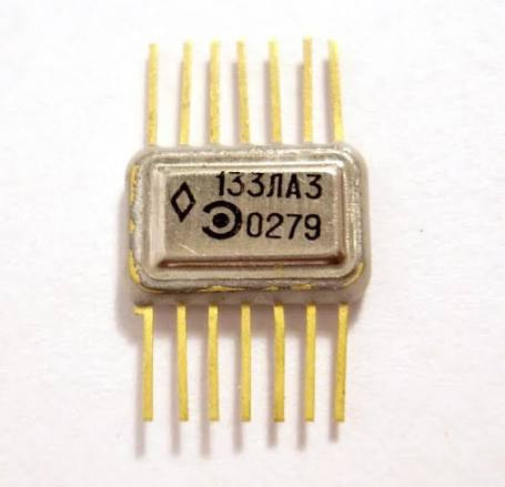 آیسی منطقی TTL چهار گیت NAND دو ورودی مدل 133ЛА3 / 133LA3