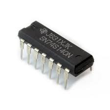 آیسی منطقی SN74S140N برند Texas Instruments شامل 2 گیت NAND چهارورودی با درایور خط 50 اهم